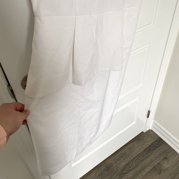 White Peplum Dress - Picture 3 of 5